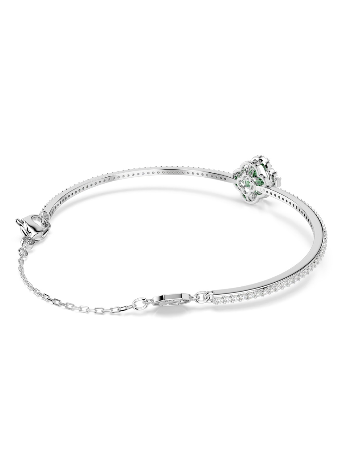 Swarovski Una bangle met kristal M - detail 4 groen