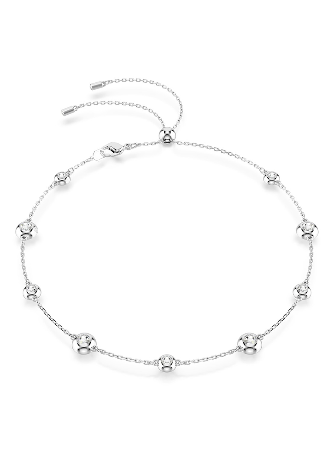 Swarovski Una ketting met kristal - detail 3 zilver