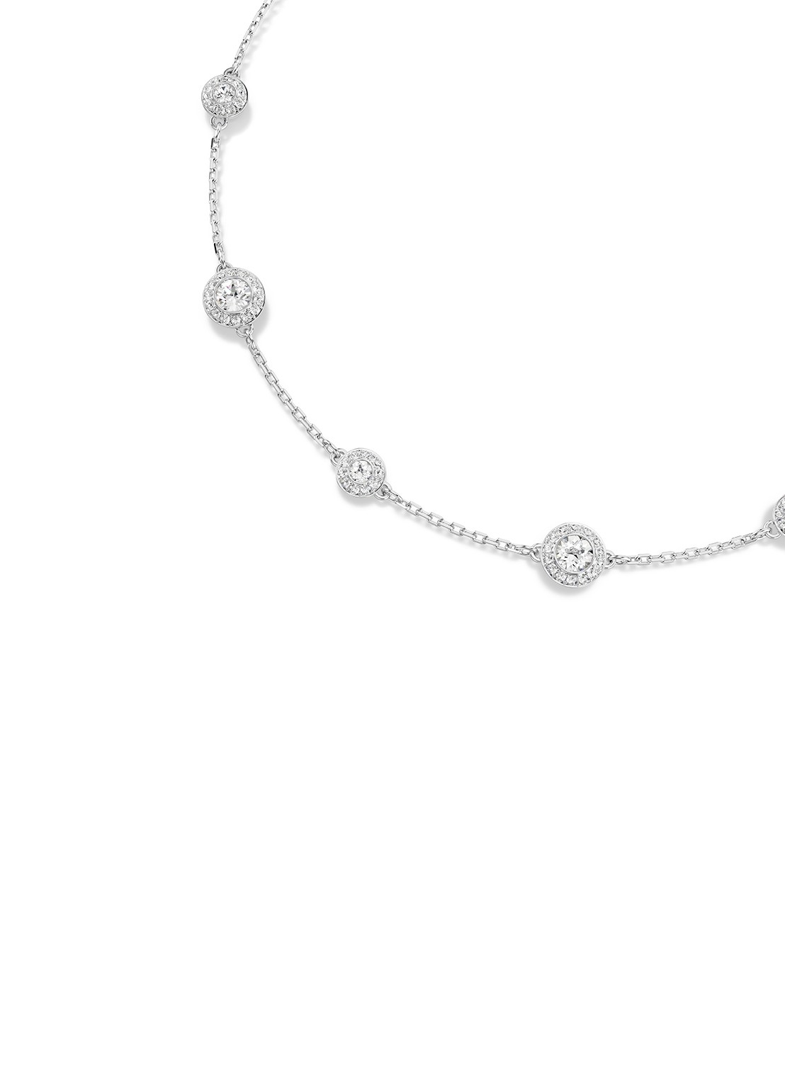Swarovski Una ketting met kristal - detail 6 zilver