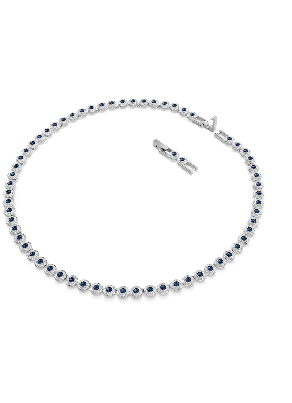 Swarovski Una ketting met kristal - detail 3 zilver