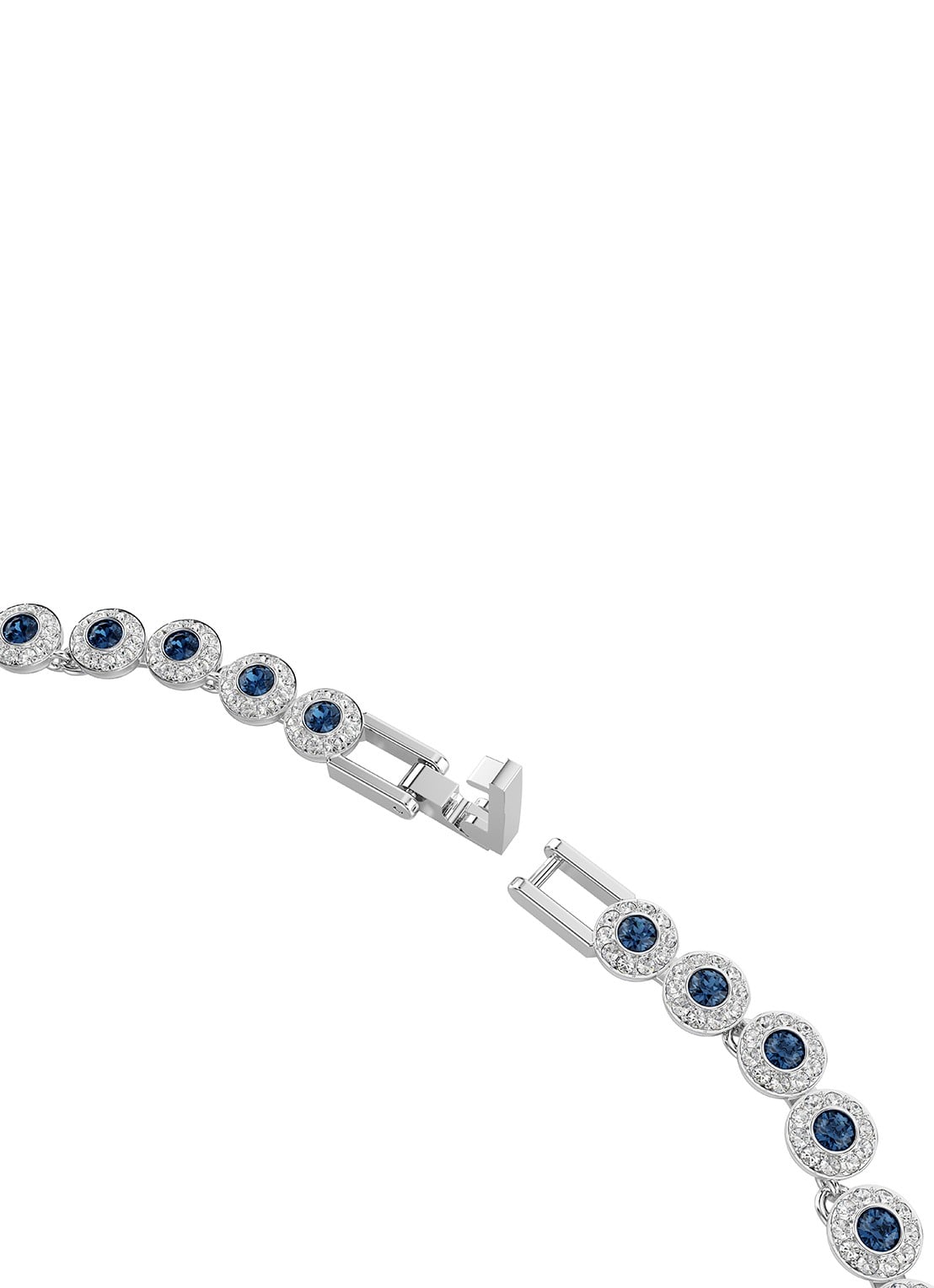 Swarovski Una ketting met kristal - detail 4 zilver
