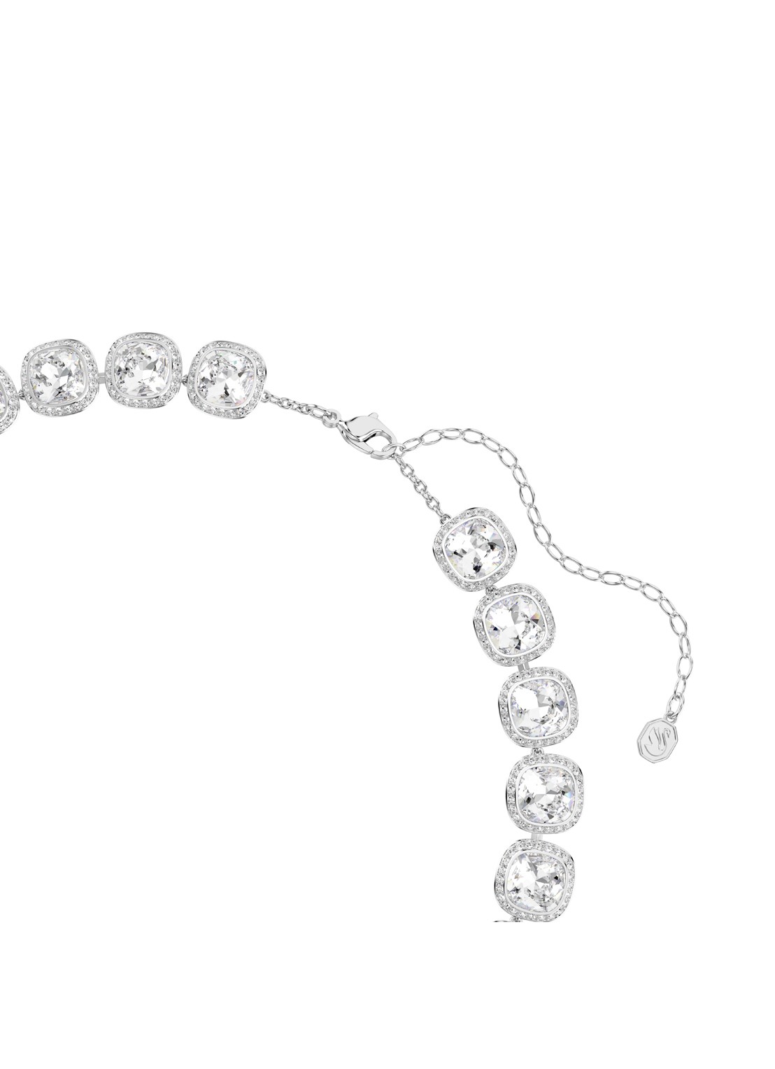 Swarovski Una ketting met kristal  - detail 3 zilver