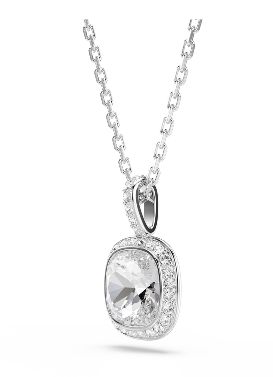 Swarovski Una ketting met kristal - detail 3 zilver