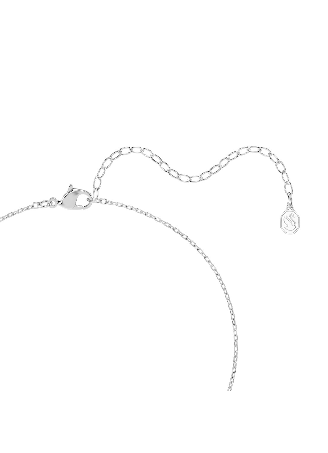 Swarovski Una ketting met kristal - detail 4 zilver