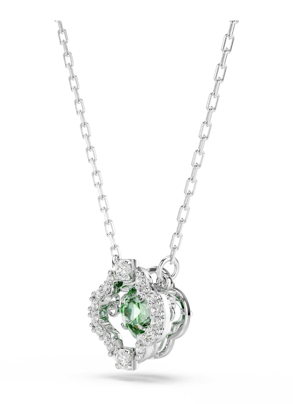 Swarovski Una ketting met kristal - detail 2 zilver