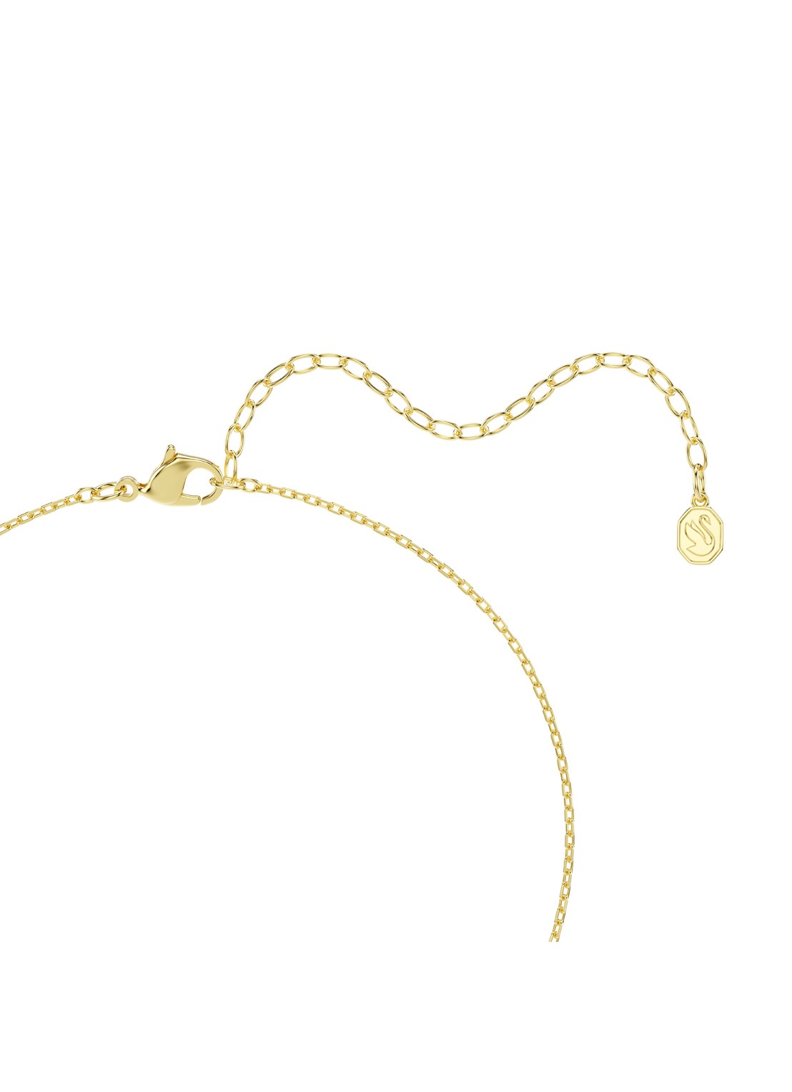 Swarovski Una ketting met kristal - detail 4 goud