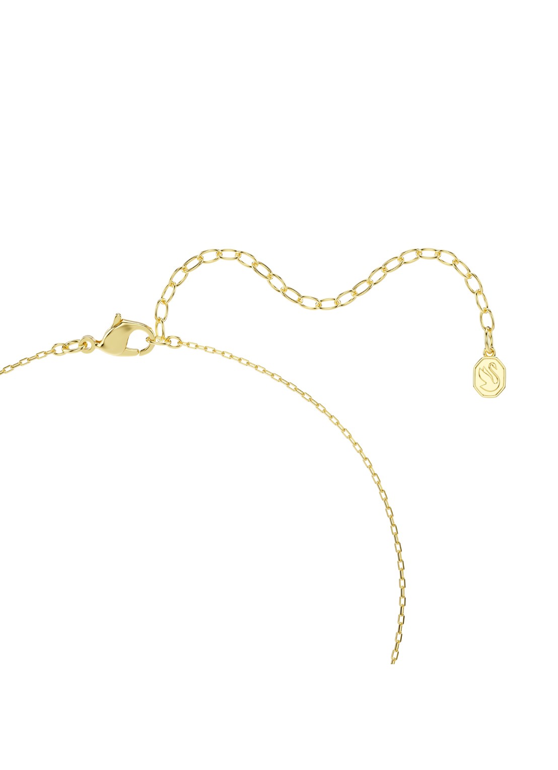 Swarovski Una ketting met kristal - detail 4 goud