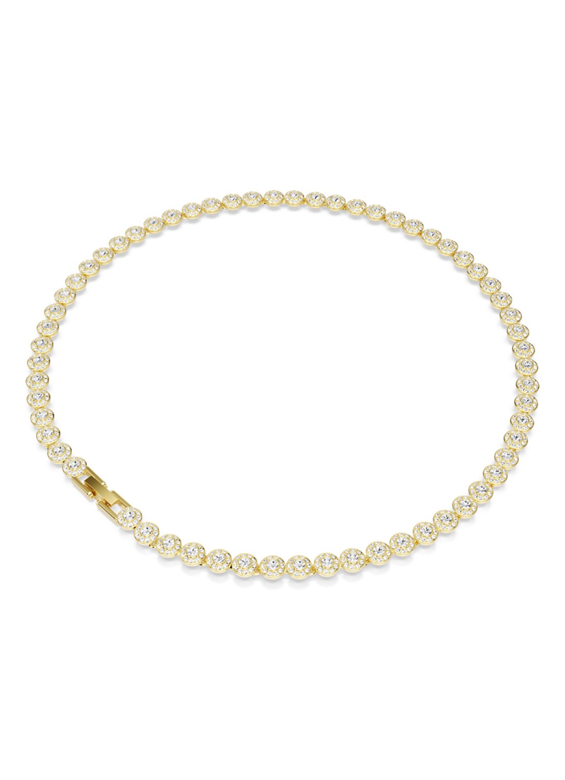 Swarovski Una ketting verguld - detail 4 goud
