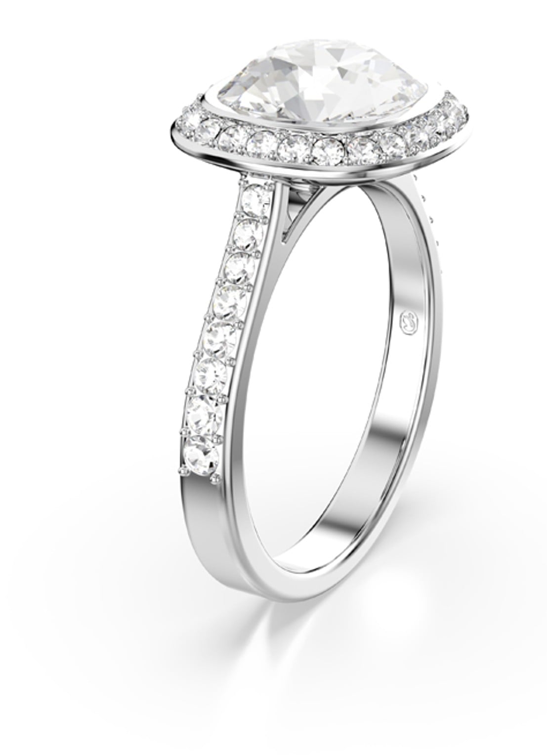 Swarovski Una ring met kristal 50 - detail 2 zilver