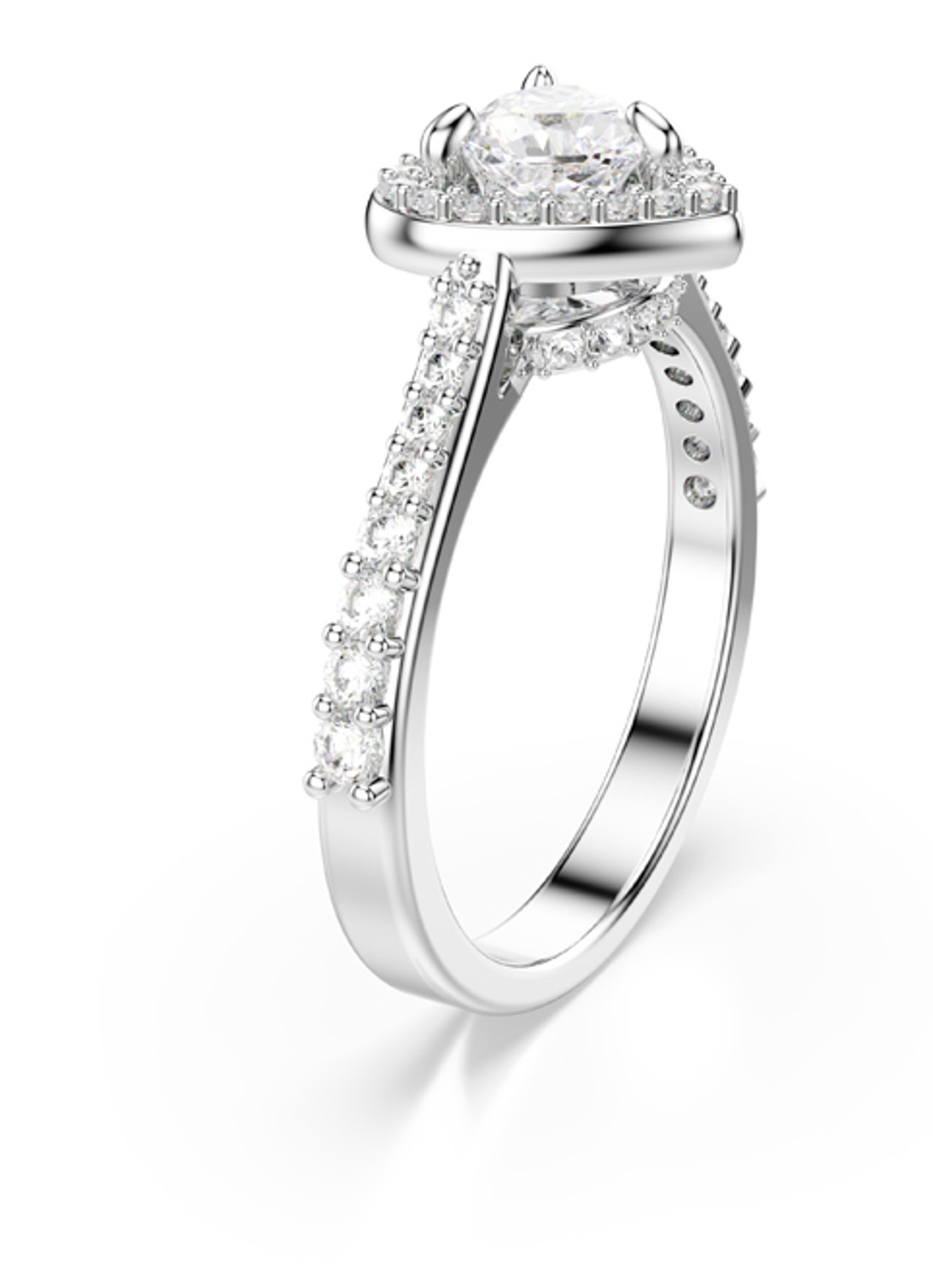 Swarovski Una ring met kristal 55 - detail 2 zilver