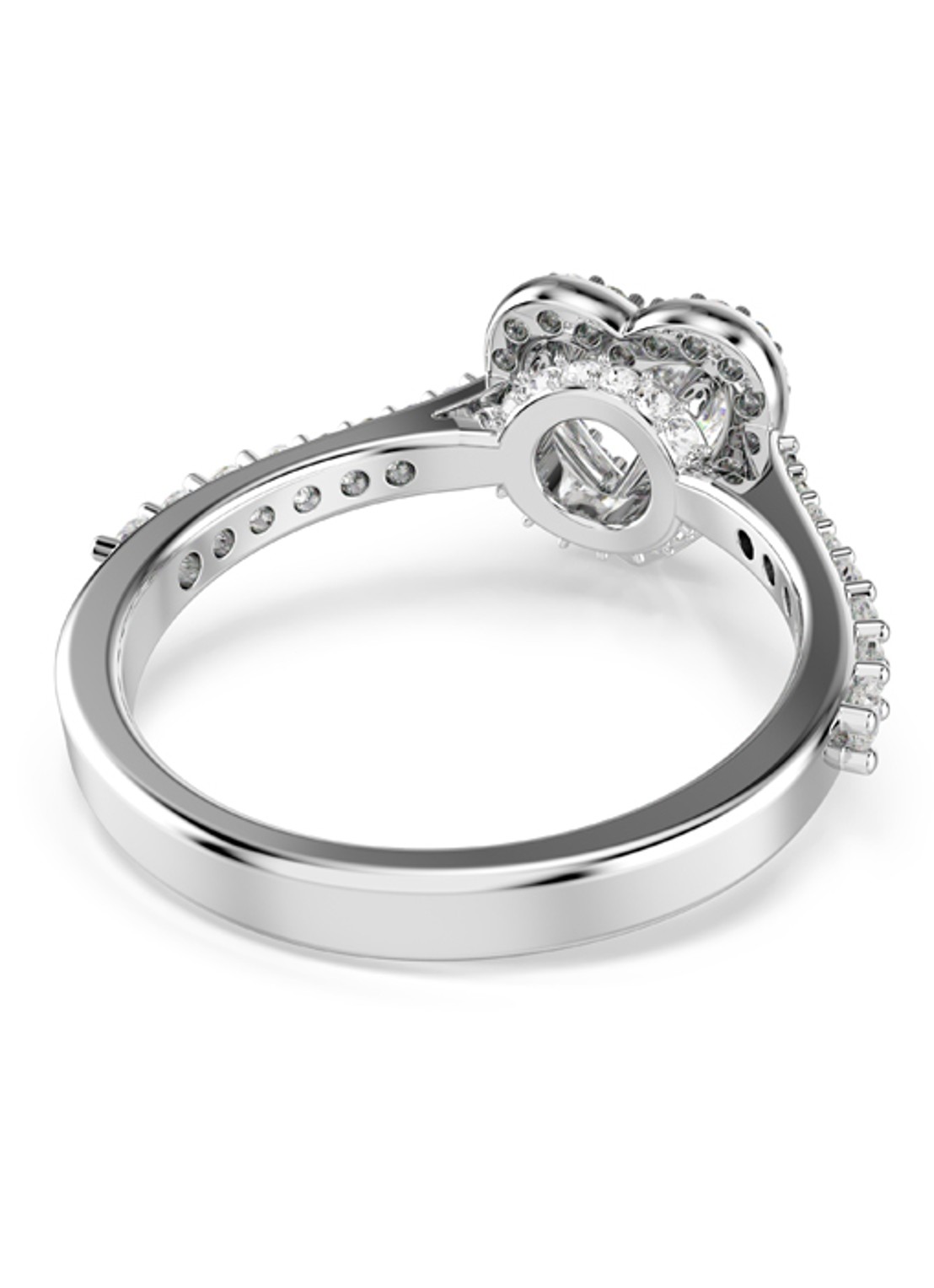 Swarovski Una ring met kristal 58 - detail 3 zilver
