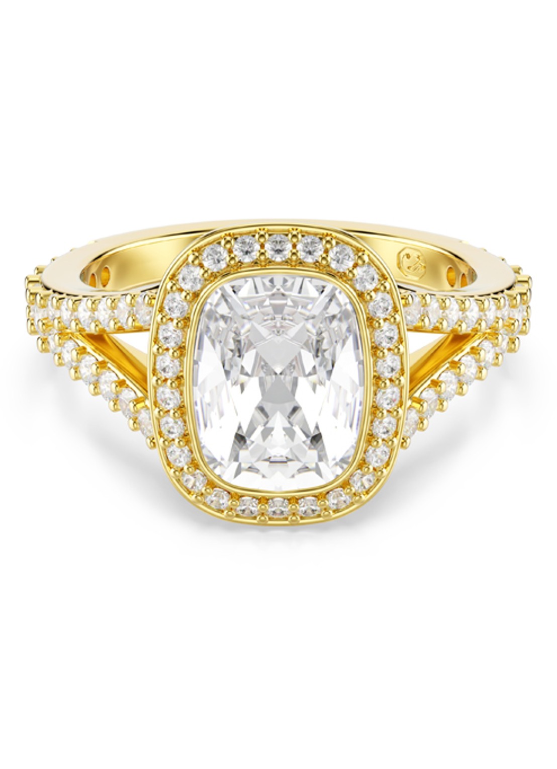 Swarovski Una ring verguld 58 - voorkant 4 goud