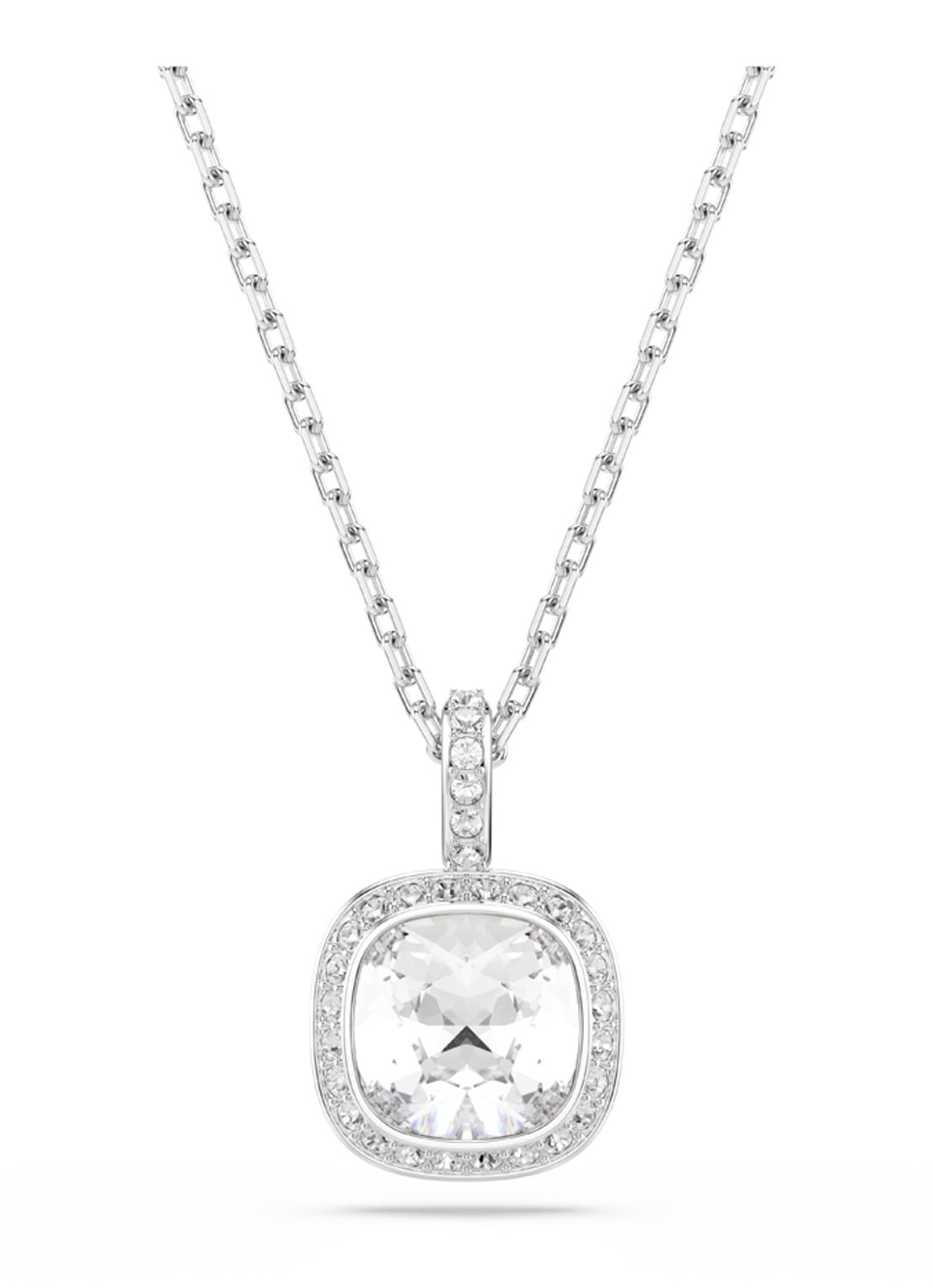 Swarovski Una set van ketting en oorstekers met kristal - detail 4 zilver