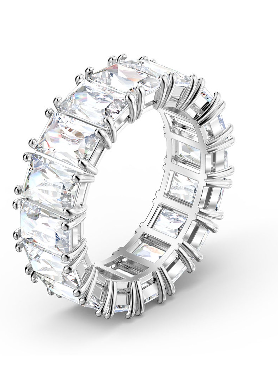 Swarovski Vittore ring met kristal - detail 3 zilver