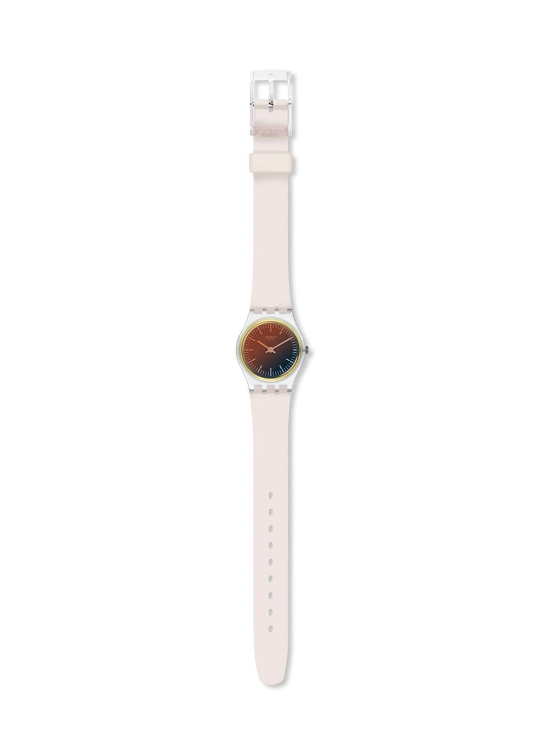 Swatch Ultra Golden horloge LK391 - detail lichtroze