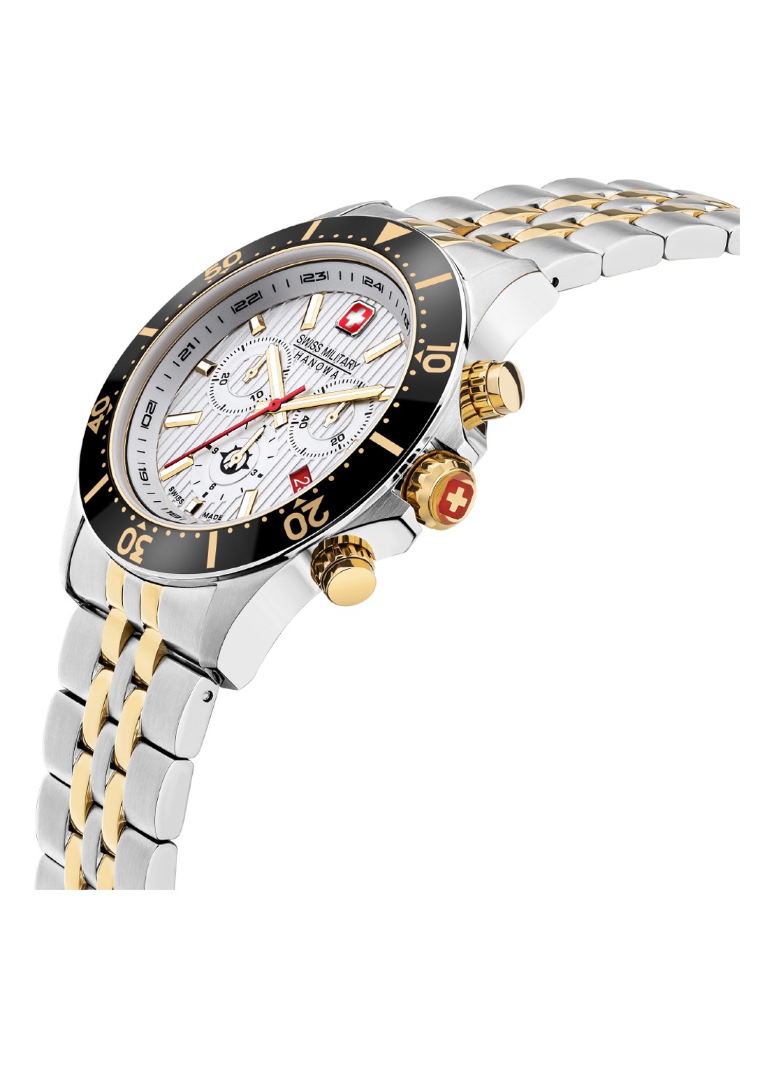 Swiss Military Hanowa Flagship X Chrono horloge SMWGI2100760 - voorkant 2 zilver