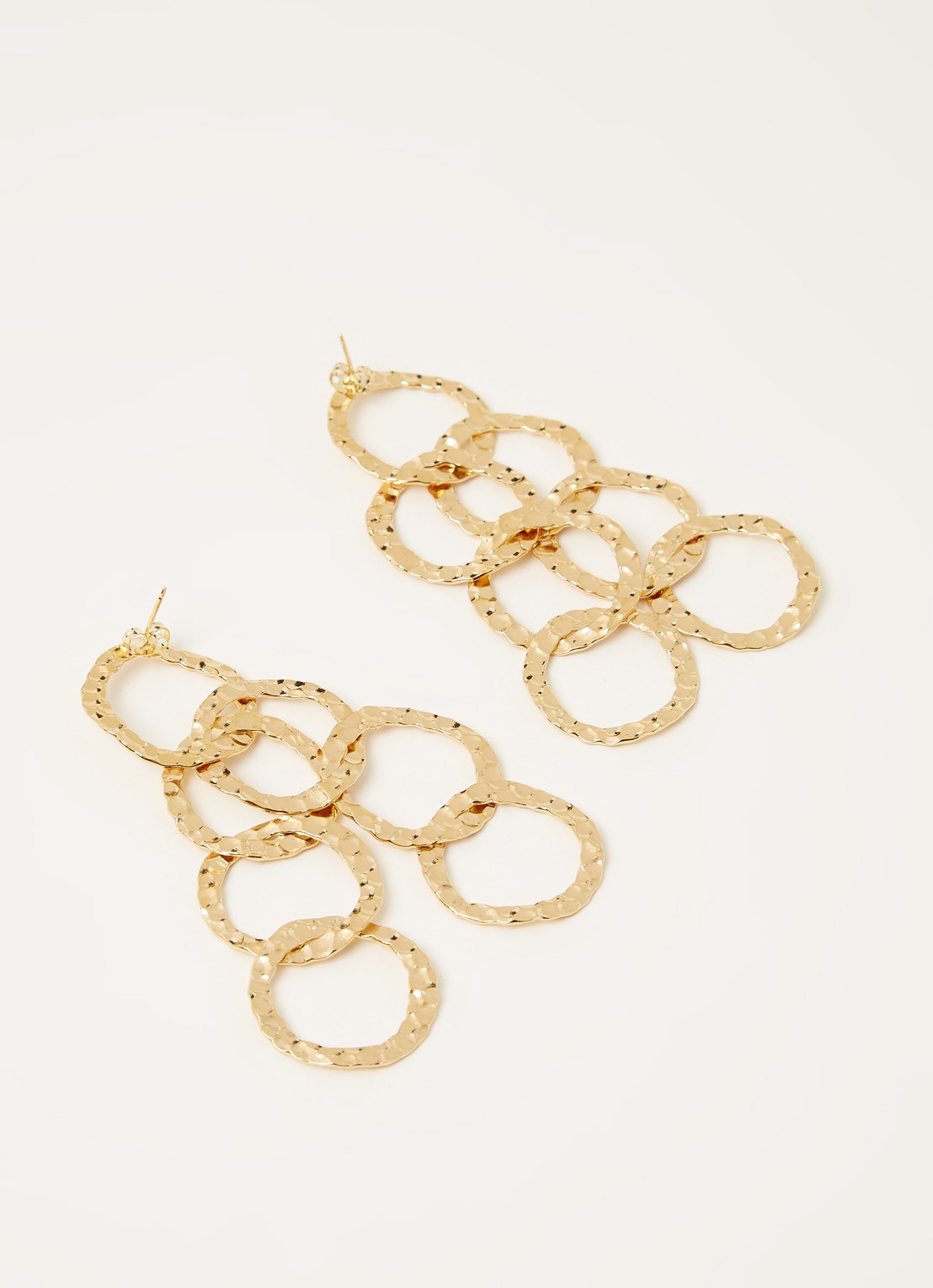 Sylvia Toledano Cosmos II oorhangers verguld - voorkant 2 goud