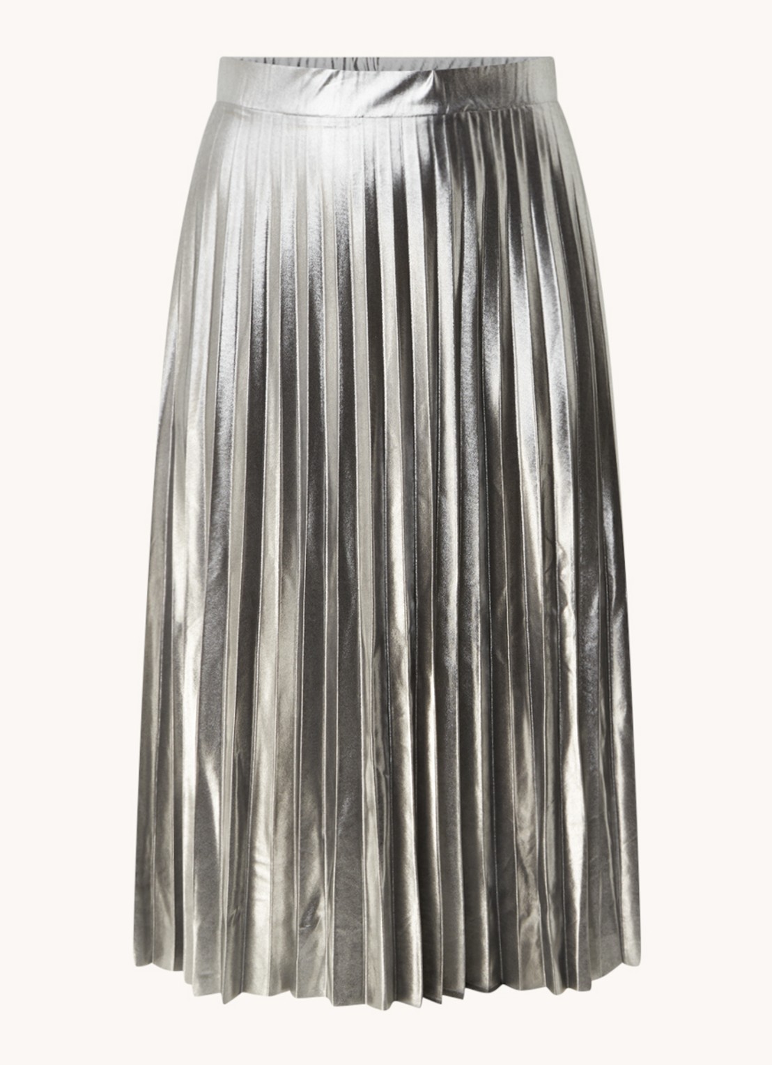 Taifun Midirok met plissé en metallic finish - voorkant zilver