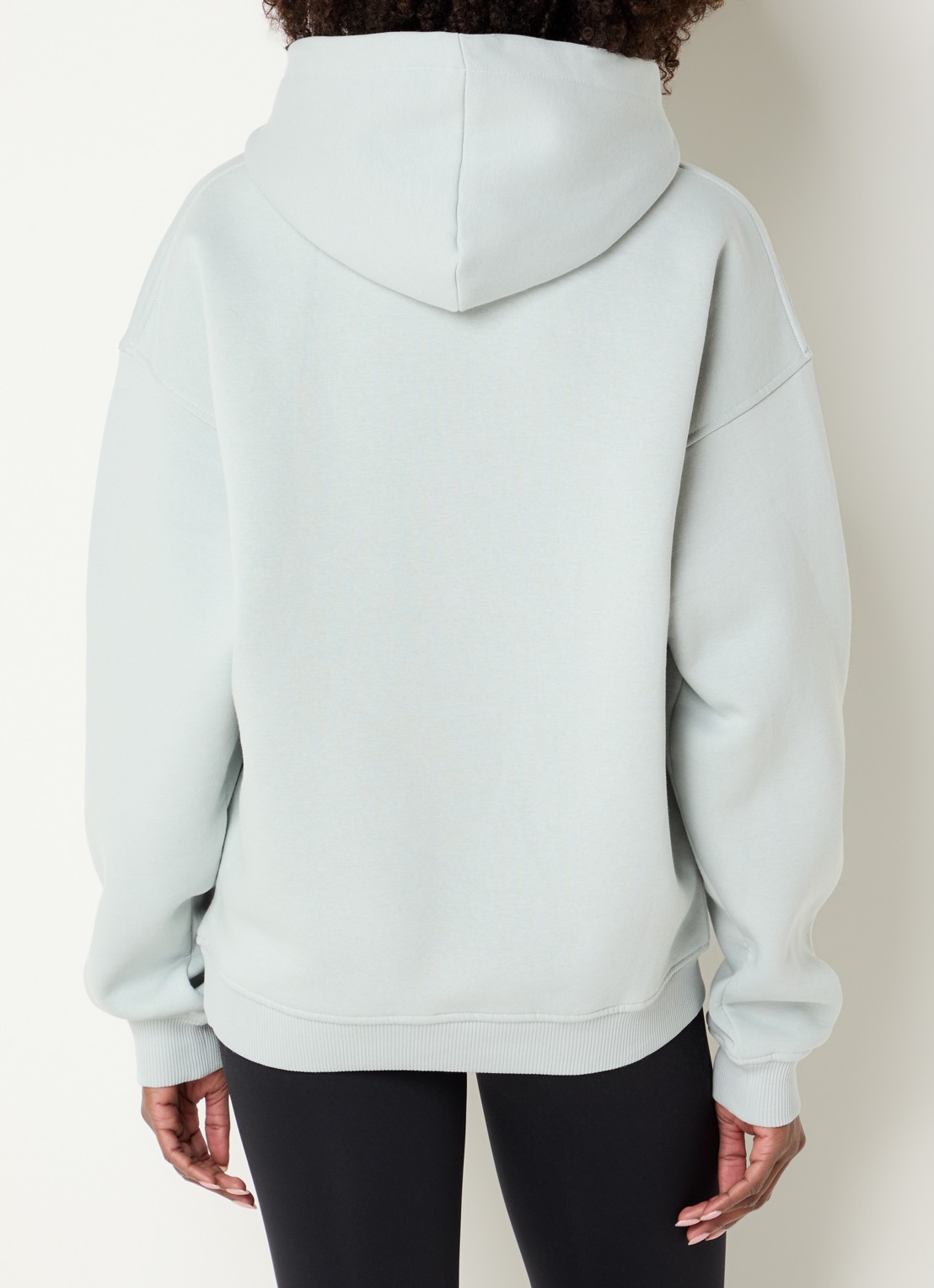 TALA Appli hoodie met logo - achterkant lichtgrijs