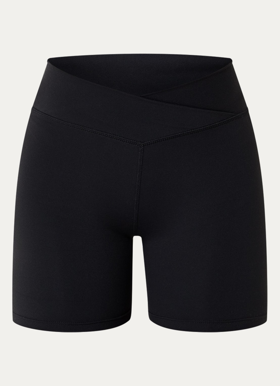 TALA DayFlex high waist skinny fit korte trainingsshort met logo - voorkant 4 zwart