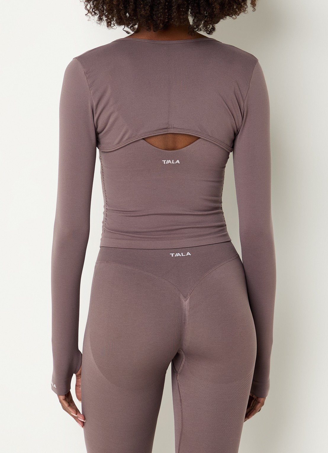 TALA Sculpt Seamless cropped bolero - achterkant 2 lichtbruin