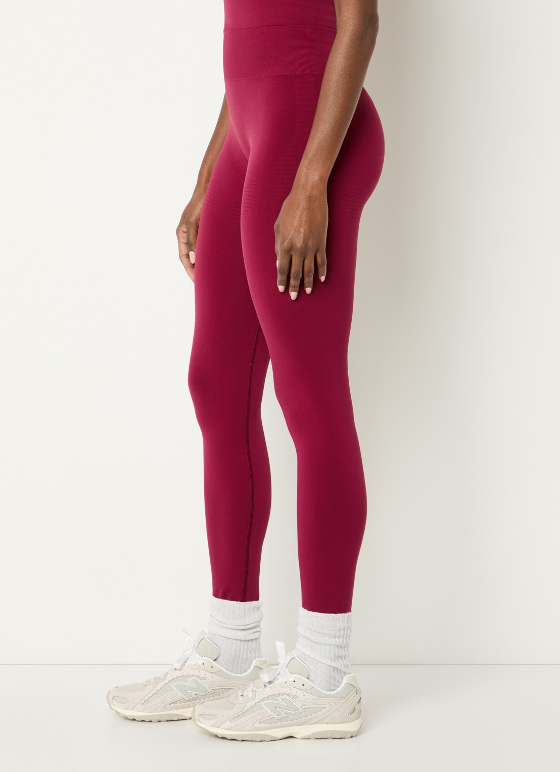 TALA Sculpt Seamless high waist skinny fit trainingslegging - detail 4 kersenrood