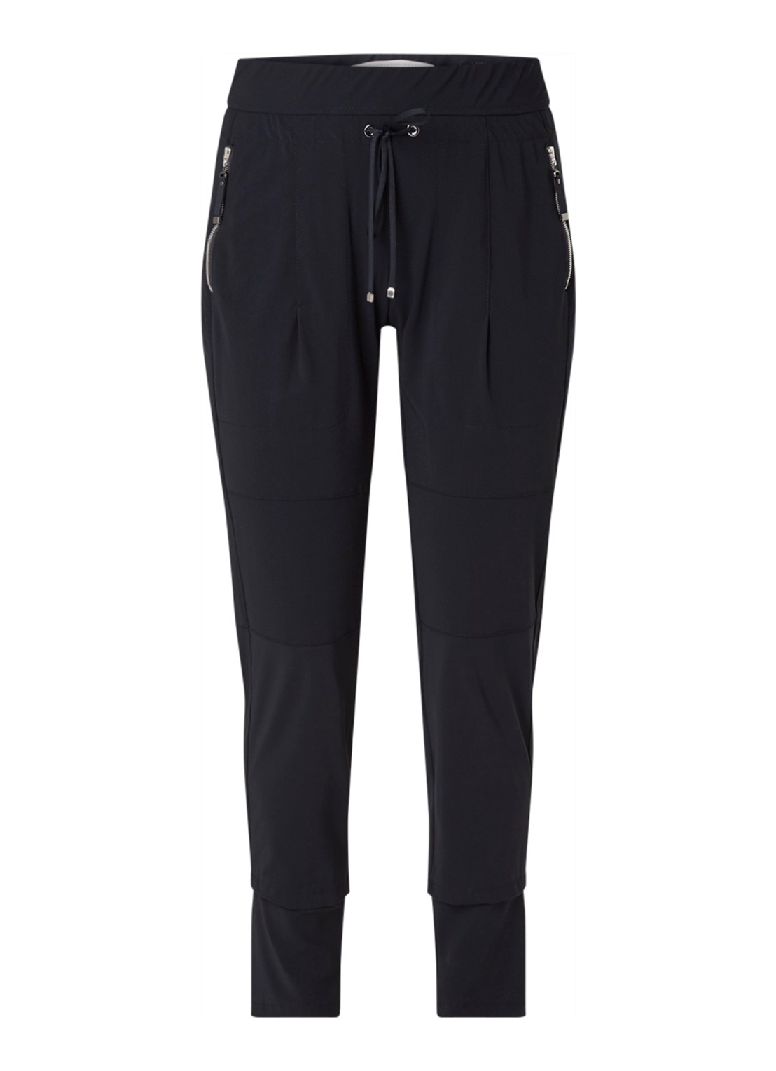 Tapered fit track pants met drawstring - voorkant undefined