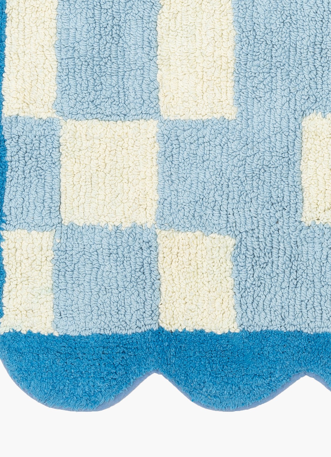 Tarta Gelatina Burbuja badmat van  katoen 80 x 55 cm  - detail 2 blauw