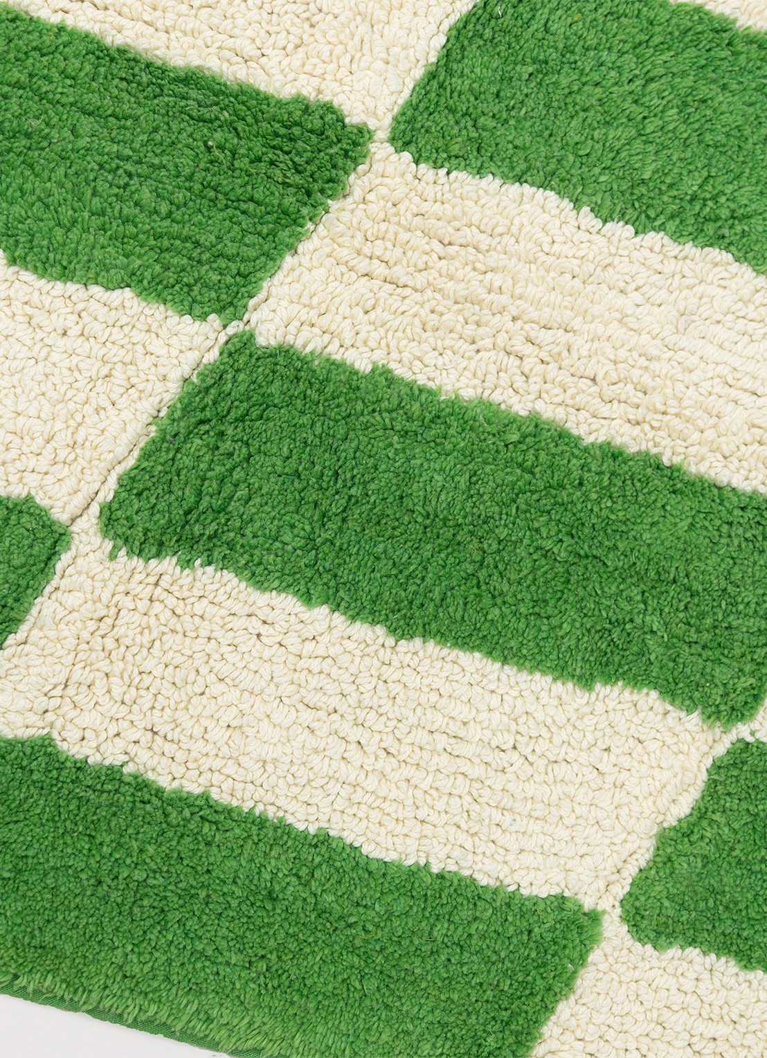 Tarta Gelatina Cassette badmat van  katoen 85 x 55 cm - detail 2 groen