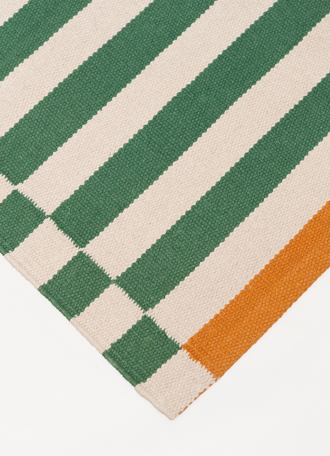 Tarta Gelatina Kiosko tapijt loper van  katoen 180 x 60 cm  - detail groen