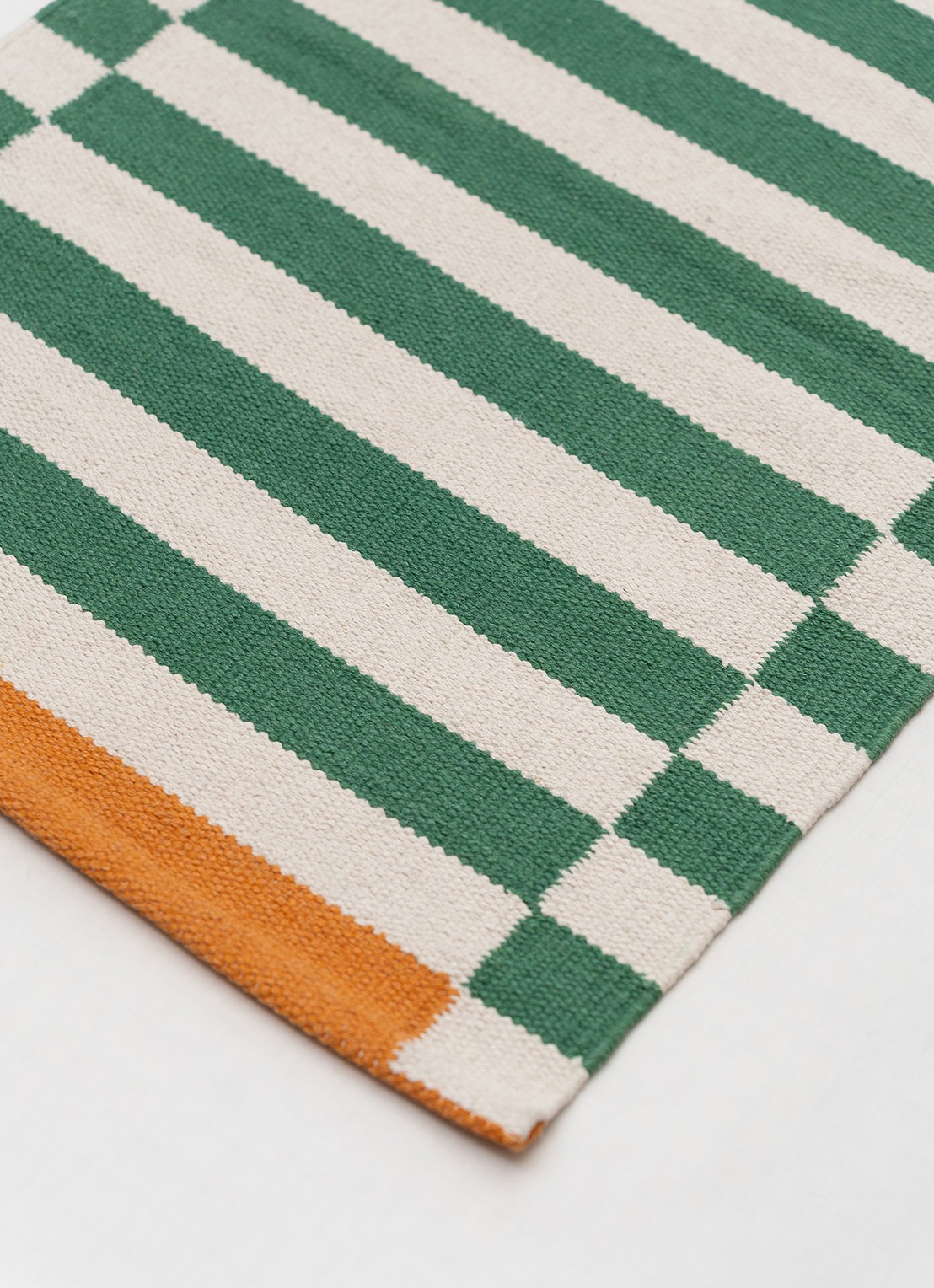 Tarta Gelatina Kiosko tapijt loper van  katoen 180 x 60 cm  - detail 2 groen