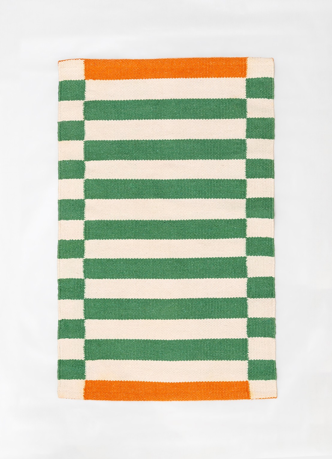 Tarta Gelatina Kiosko tapijt loper van  katoen 180 x 60 cm  - voorkant 3 groen