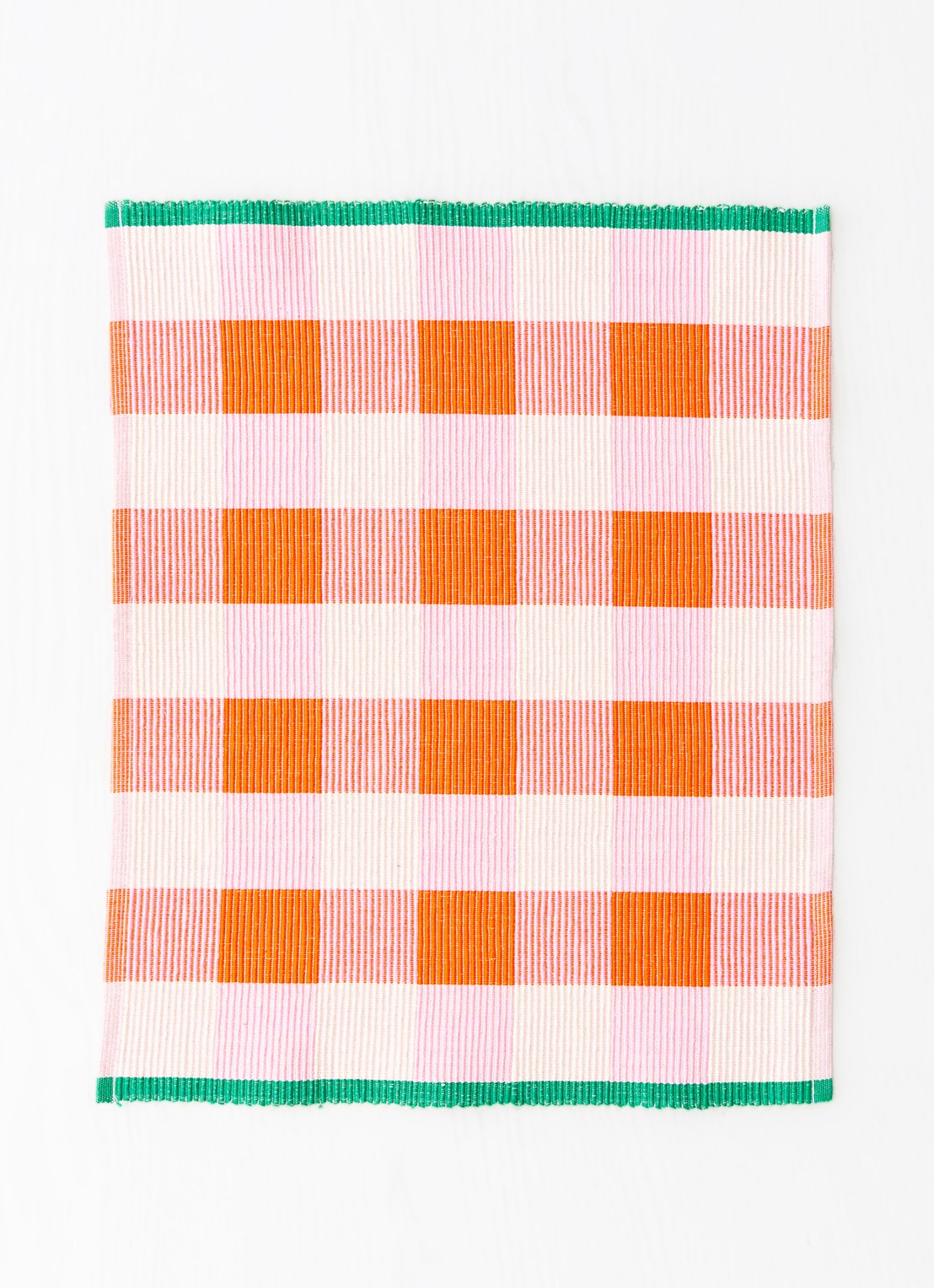 Tarta Gelatina Merienda placemat van  katoen 45 x 35 cm  - voorkant oranje