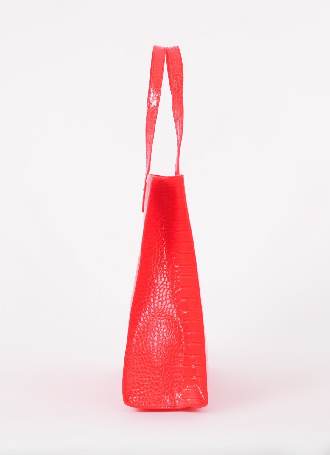 Ted Baker Alicon shopper met crocostructuur - detail 3 koraal