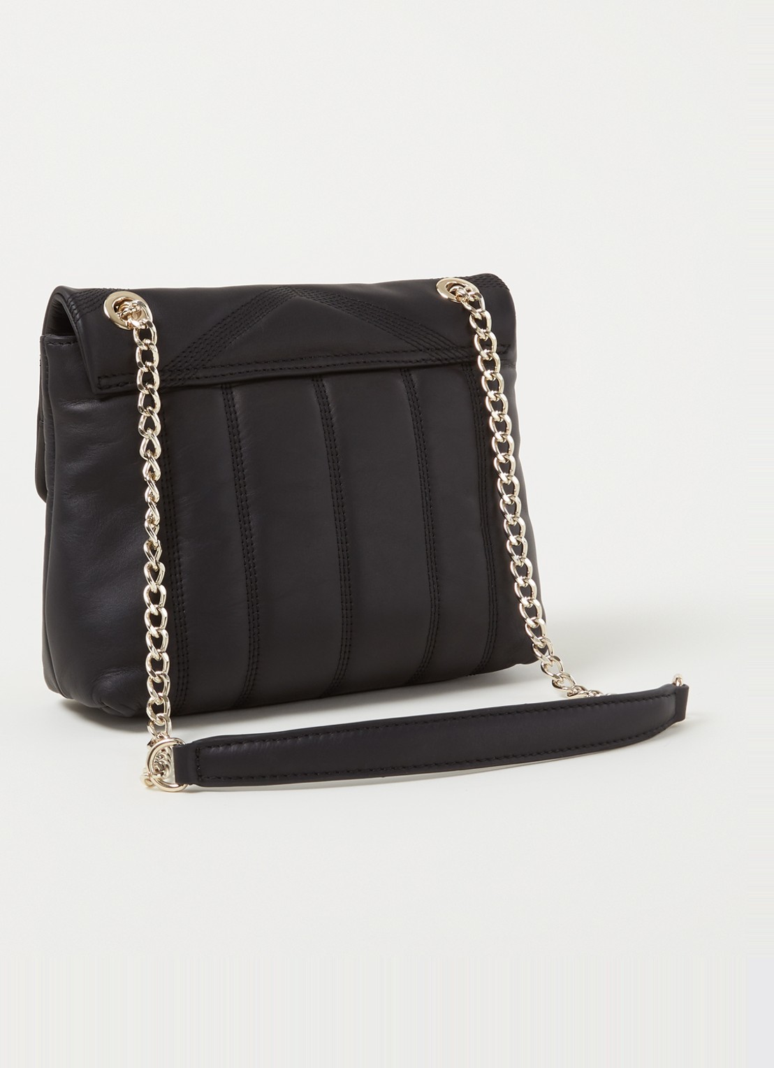 Ted Baker Ayalina schoudertas van quilted leer - achterkant 4 zwart
