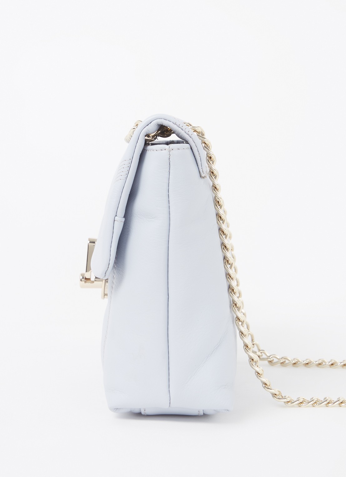 Ted Baker Ayalina schoudertas van quilted leer - detail 4 lichtblauw
