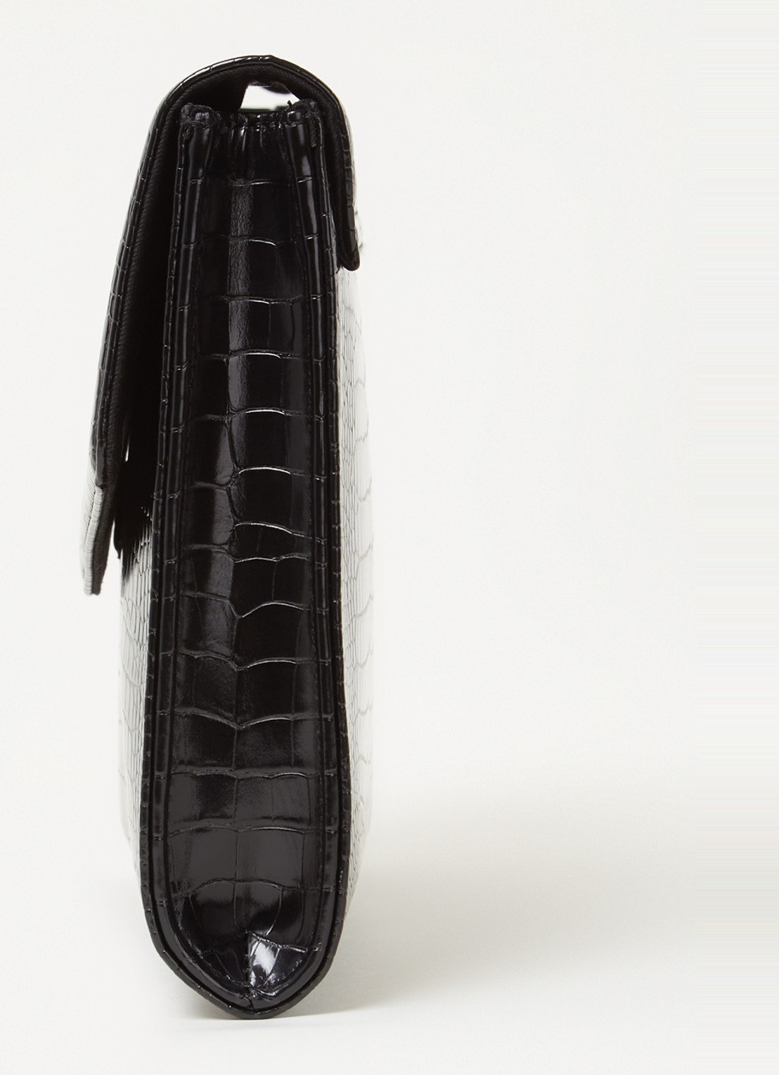 Ted Baker Crocey clutch met crocostructuur - detail 2 zwart