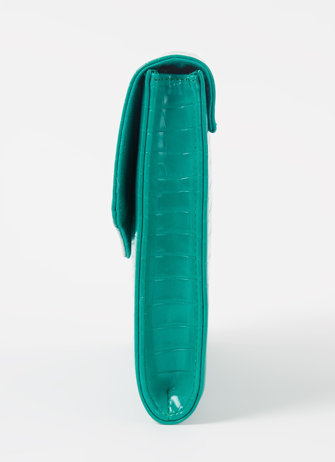 Ted Baker Crocey clutch met crocostructuur - detail 4 groen