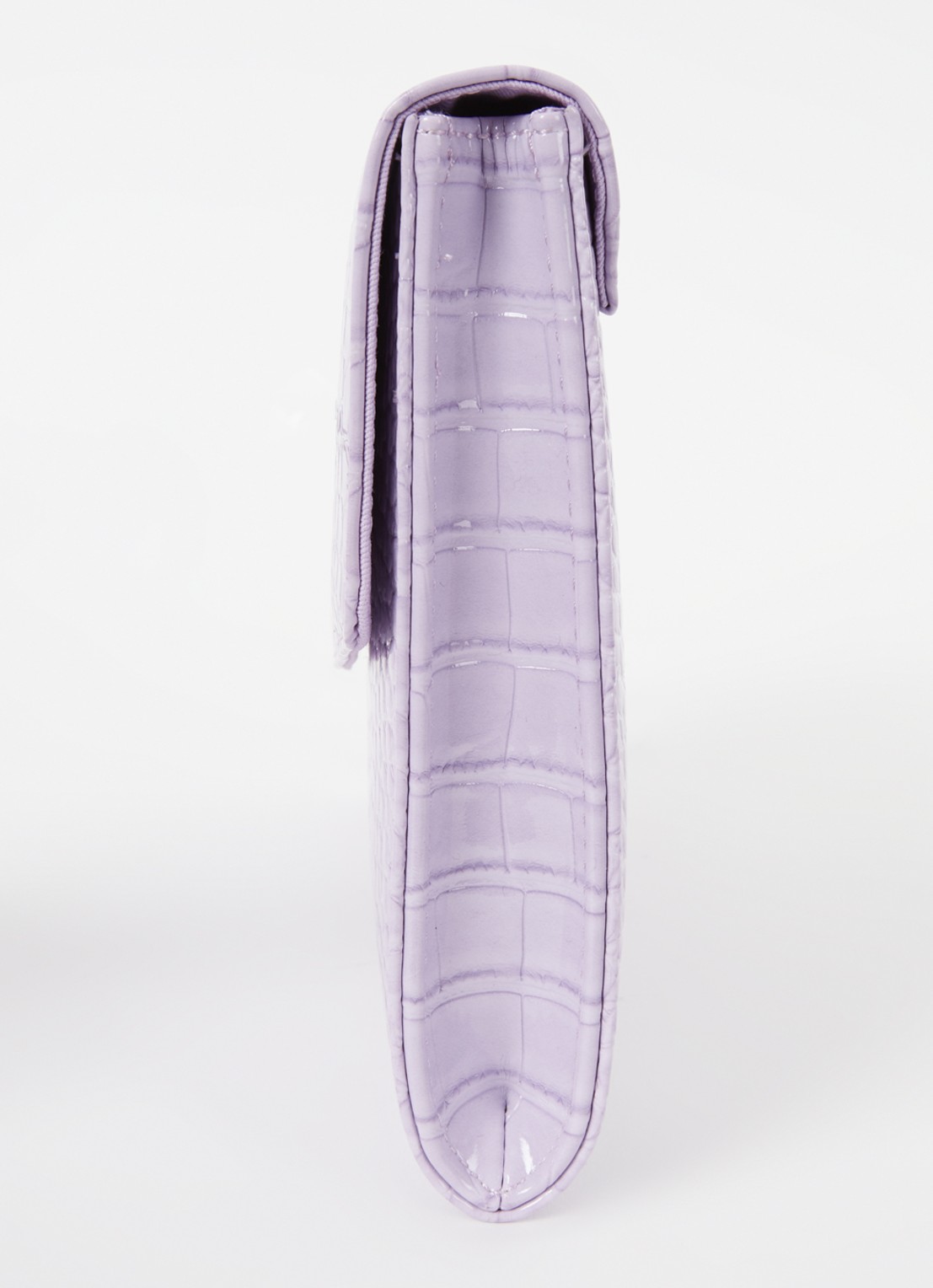 Ted Baker Crocey clutch met crocostructuur - detail 4 lila