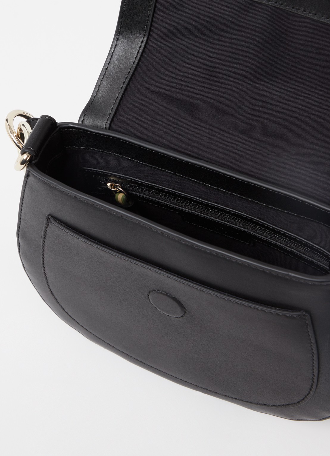 Ted Baker Darcell crossbodytas van leer  - detail 3 zwart