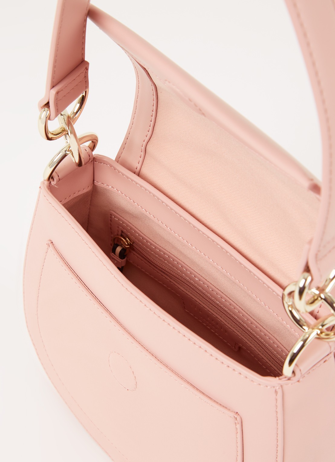 Ted Baker Darcell crossbodytas van leer  - detail 2 lichtroze