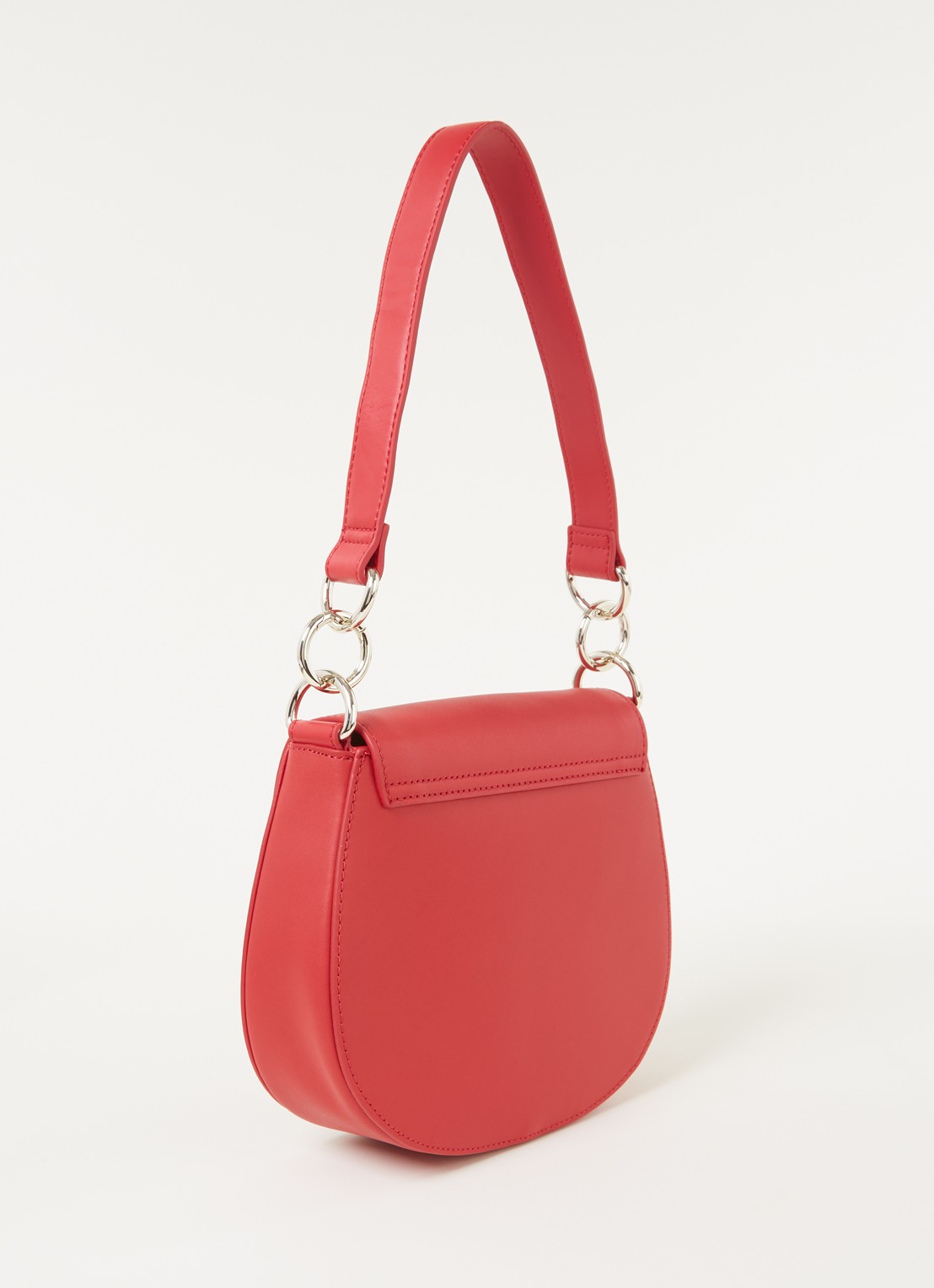 Ted Baker Darcell crossbodytas van leer  - achterkant 4 steenrood