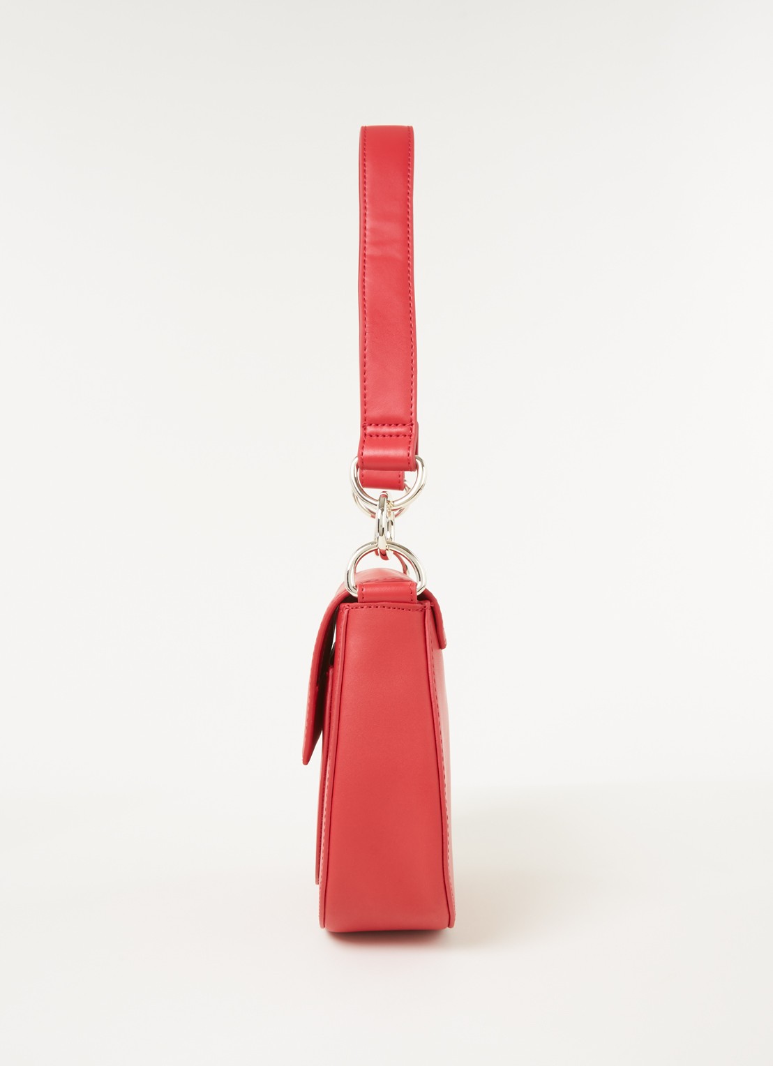 Ted Baker Darcell crossbodytas van leer  - detail 3 steenrood