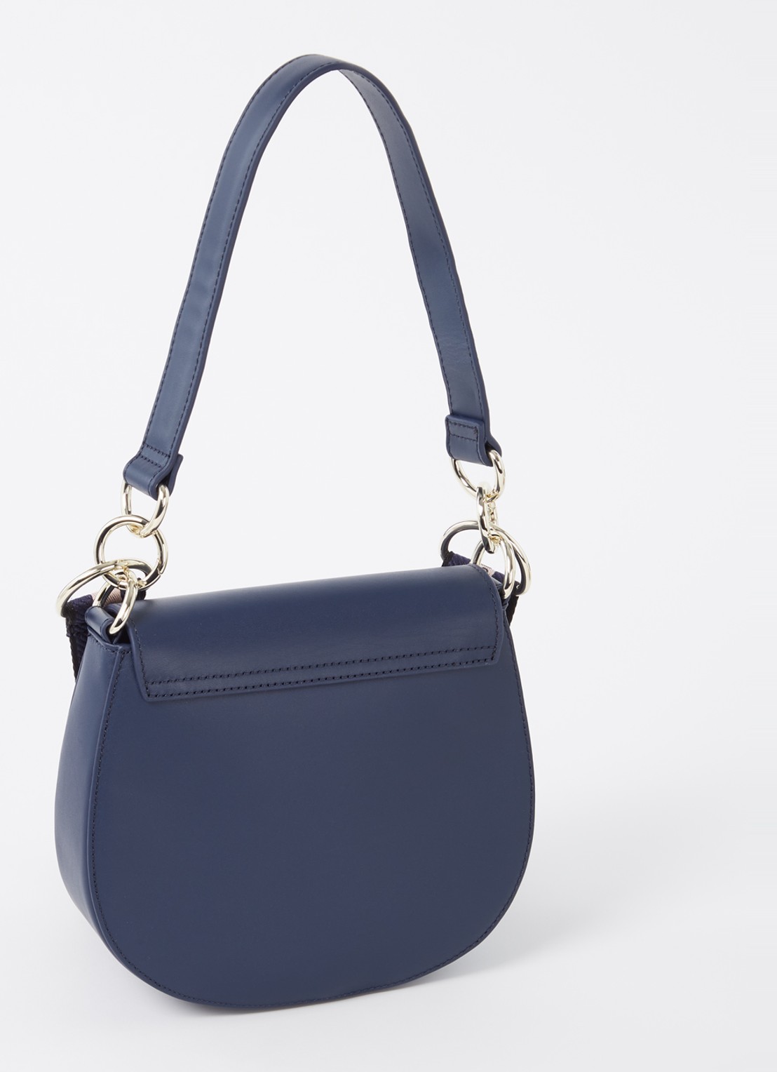 Ted Baker Darcell crossbodytas van leer  - achterkant blauw