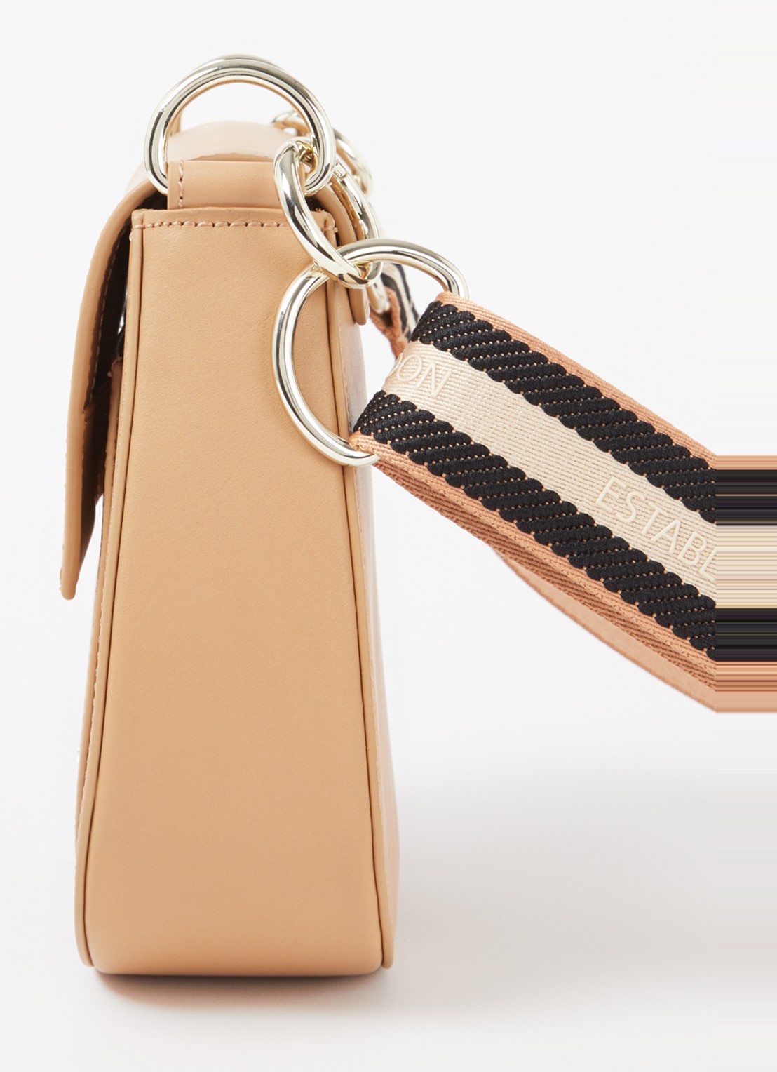 Ted Baker Darcell crossbodytas van leer  - detail 3 donkerbeige