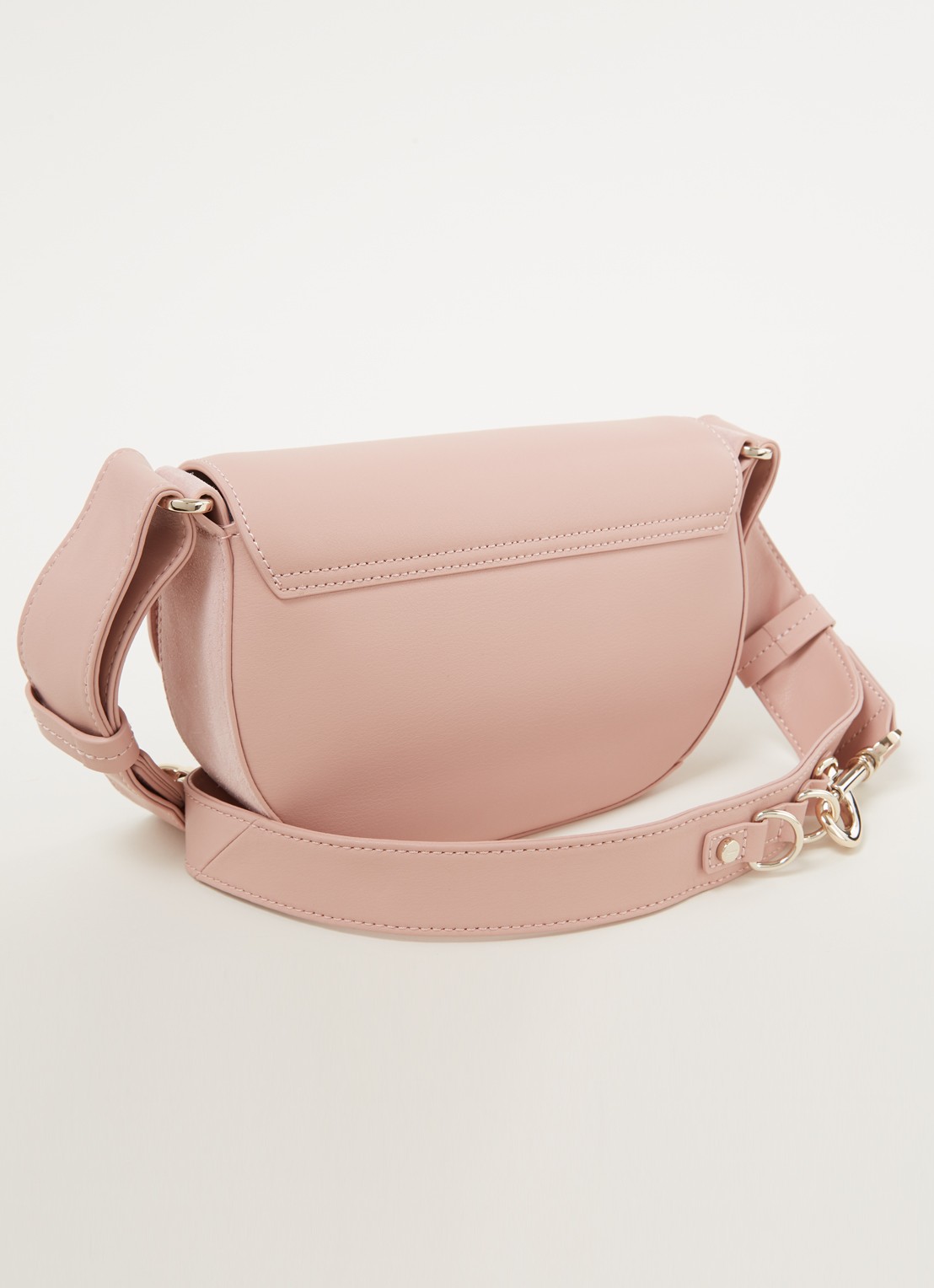 Ted Baker Equenia crossbodytas van leer met suède details - achterkant 4 lichtroze