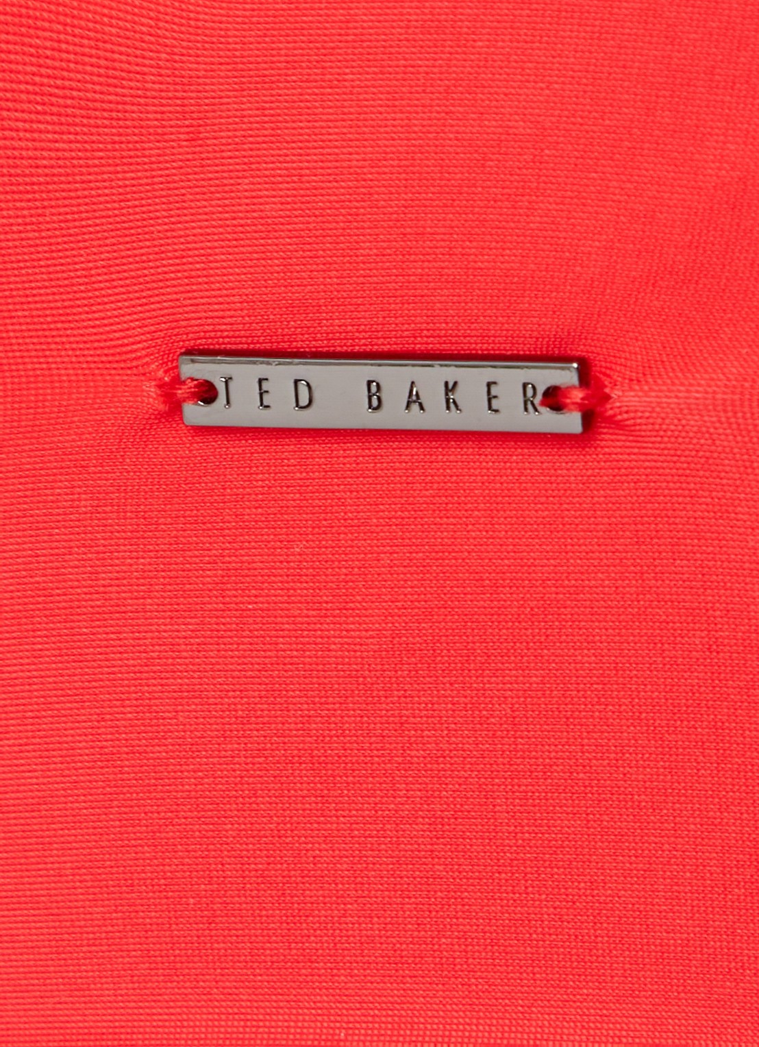 Ted Baker Liennaa one shoulder bikinitop met uitneembare vulling en strikdetail - detail 2 rood