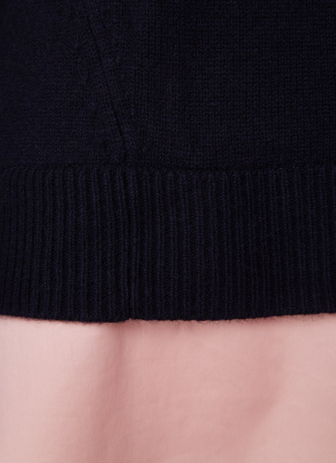 Ted Baker Lissiah fijngebreide pullover van wol met blouse-inzet - detail 3 zwart