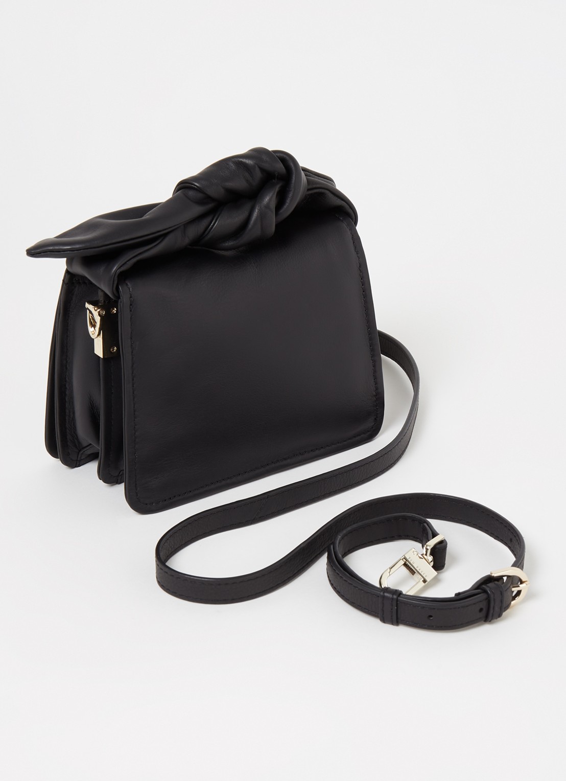 Ted Baker Niyah Mini handtas van leer - achterkant 4 zwart