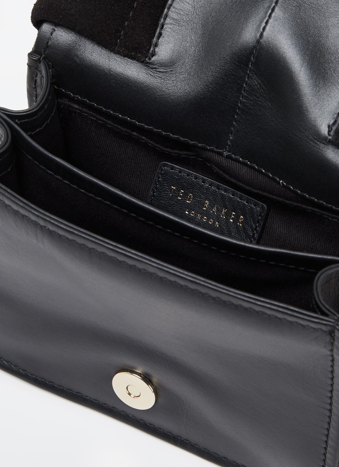 Ted Baker Niyah Mini handtas van leer - detail 2 diepzwart